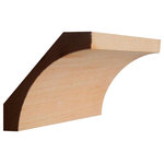NewMouldings - EWCR40 Cove Crown Moulding Trim, 3/4" x 3-3/4", Maple, 94" - Unfinished Solid Hardwood