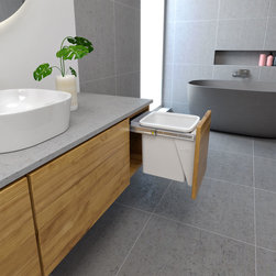 1 x 15L Hideaway Compact Soft Close Waste Bin - Waste Disposal Units