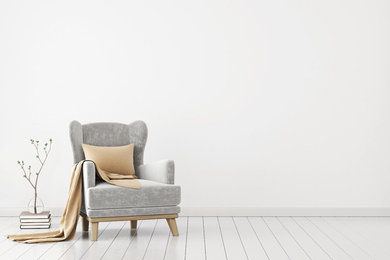Inspiration for a contemporary living room remodel in Toronto