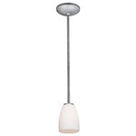 Access Lighting - Sherry LED Rod Pendant, Brushed Steel, Opal - Access Lighting is a contemporary lighting brand in the home-furnishings marketplace.  Access brings modern designs paired with cutting-edge technology. We curate the latest designs and trends worldwide, making contemporary lighting accessible to those with a passion for modern lighting.