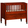 Chelsea Home Halifax Solo Bassinet-Drawer Pad not Included in Sap Cherry