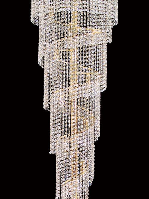 Rosetta Spiral Asfour Crystal Chandeliers