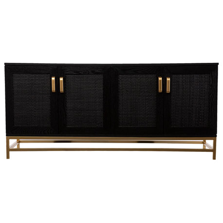 Alessandra Contemporary 4-Door Media Console