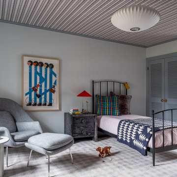 Modern & Playful Nursery Design, Contemporary, Wallpaper Ceiling, Los Angeles