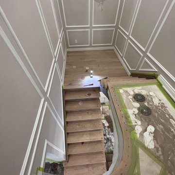 Staircase Refinishing + Hardwood Floor Installation (Waterloo Ave, Guelph)