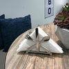 Modern Day Accents Modern Cubiertos Cutlery Napkin Holder With Bufed 5092