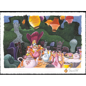 Disney Fine Art Tea with Alice by Manuel Hernandez