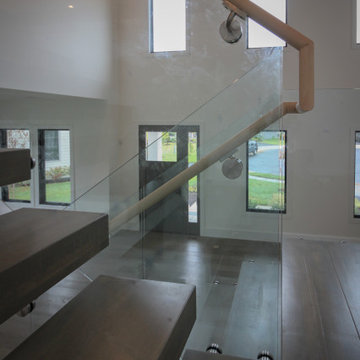 Project #80 | Mono-Beam Staircase with Glass Panels