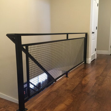 Interior - Grid Paneled Balustrades