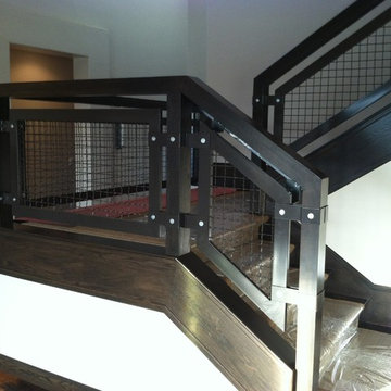 Interior - Grid Paneled Balustrades