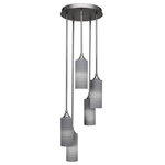 Toltec Lighting - Toltec Lighting 2145-BN-4092 Empire - Five Light Mini Pendant - No. of Rods: 4Assembly Required: TRUE Canopy Included: TRUE