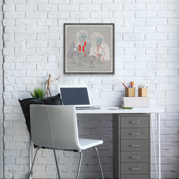 "Meet the Press" Framed Painting Print