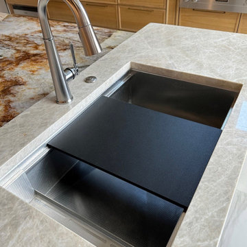 30" Undermount Stainless Steel Workstation Prep Sink by Rachiele