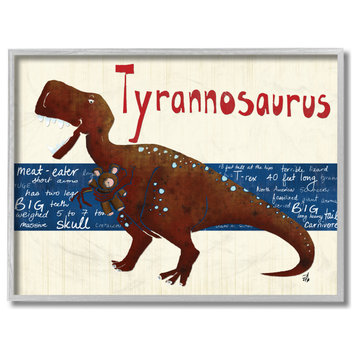 Stupell Industries Tyrannosaurus Dinosaur, 11 x 14