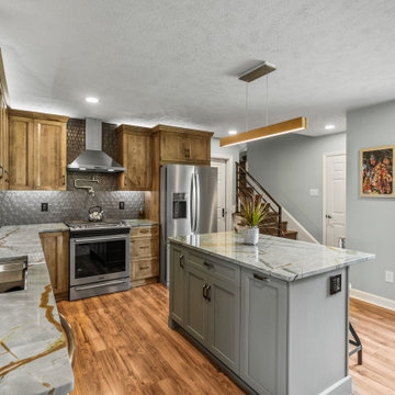 Stunning Transitional Kitchen Remodel Done With New Cabinets