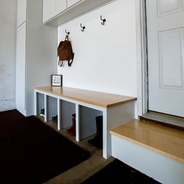 Custom Entryway Bench Storage