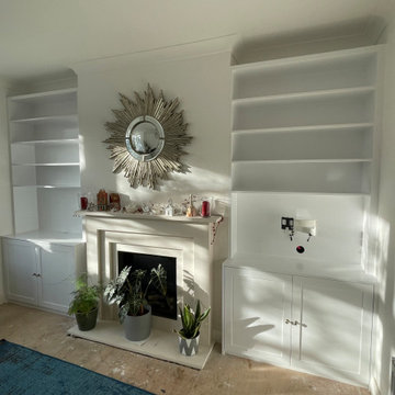 Alcove traditional cabinets and shelves