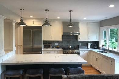 Transitional kitchen photo in Boston
