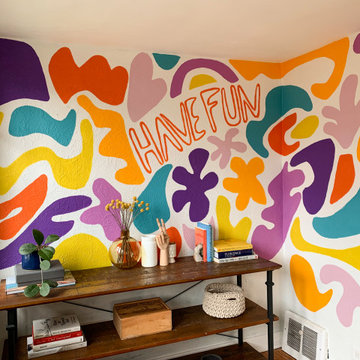 Private Residence Mural Commission - Reading Nook Wall