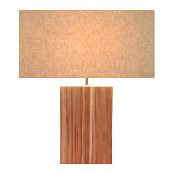 Large line teak 210414 - テーブルランプ