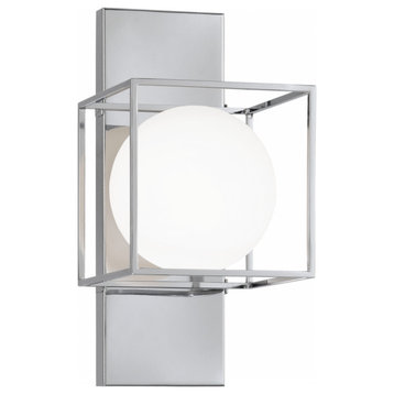Squircle Middle Wall Sconce, 1-Light, Chrome, 13.75"H (S03811CH 305UT75)