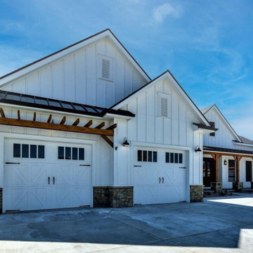 Siding Installation - James Hardie Board and Batten in Arctic White