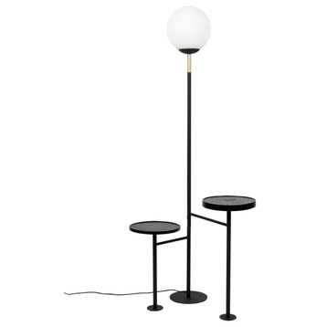Glass Orb Modern Floor Lamp | Zuiver Orion Charge