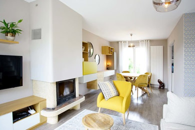 Idée de décoration pour un salon design.