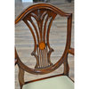 Inlaid Shield Back Arm Chairs, Set of 2