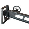Industrial Cast Iron Crank Base - Dining Table - Adjustable Height Desk