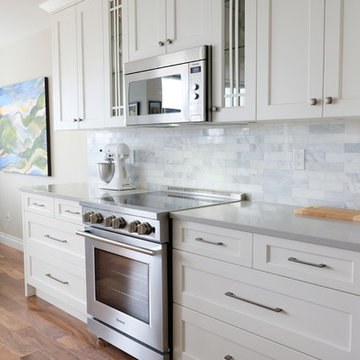 Small Transitional Apartment Kitchen