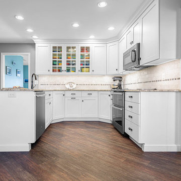 White Kitchen Remodel with Fiestaware Accents