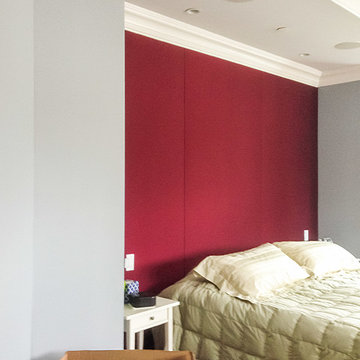 Fabric Covered Acoustic Wall Finishing for The Bedroom