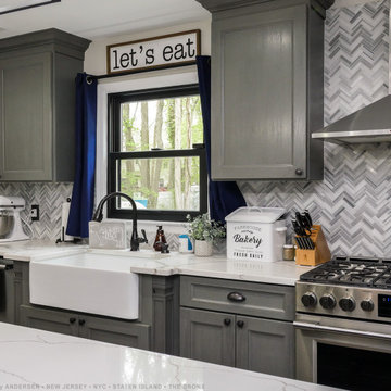 Stylish Black Window in Wonderful Kitchen - Renewal by Andersen NJ / NYC