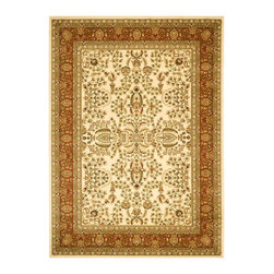 Lyndhurst Ivory/Rust 8 ft. 11 in. x 12 ft. Area Rug - Area Rugs