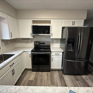 Transitional Kitchen Remodel Dome With a New Laminate Countertop