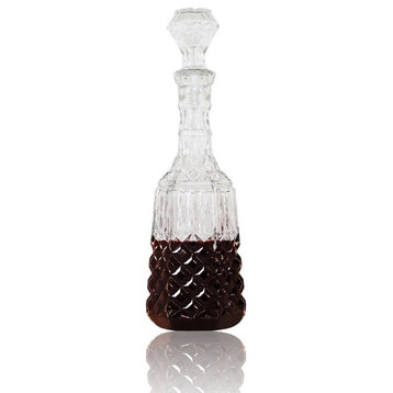 Luminarc "Bohemia" Wine or Liquor Crystal-Clear Glass Decanter Bottle, 35 Oz