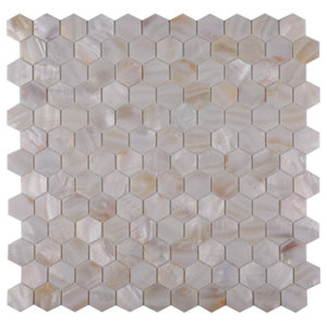 CHOIS Wholesale Mother of Pearl Shell Backsplash Hexagon Mosaic Tiles Home Walls Tile A301