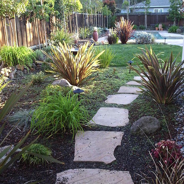Random Flagstone Path with Ground Covers