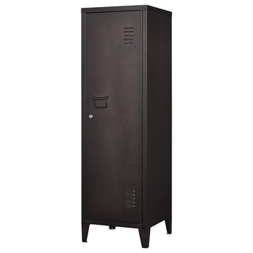 Storage Cabinet, Storage Employees Locker, Steel Locker, Lockable Door, Vintage