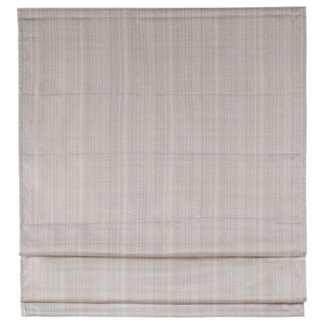 Madison Park Galen Basketweave Roman Shade, Taupe, 33"