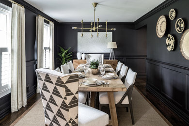 Dining room - transitional dining room idea in New York