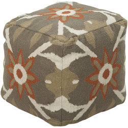 Surya Poufs- (POUF-33) - Floor Pillows And Poufs