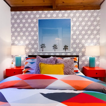 Air BnB Geometric Paradise Guest Bedroom