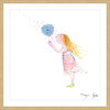 Marmont Hill, "Girl with Dandelion" by Maya Gur Framed Painting Print, 12x12