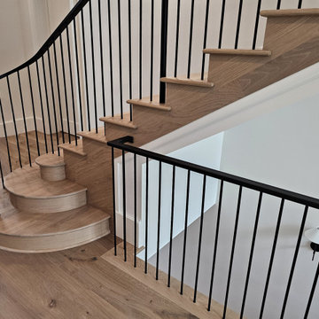 Project #119 | White Oak Staircase with Stacked Bullnose Detail