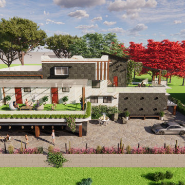 Exterior View Design Ideas By Sahu Foundations , Ranchi , Jharkhand.