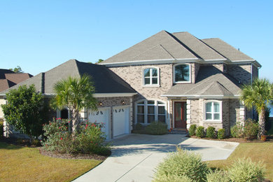 Example of a classic exterior home design in Other