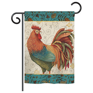 Rooster Spice Nature, Everyday Garden Flag 13"x18.5"