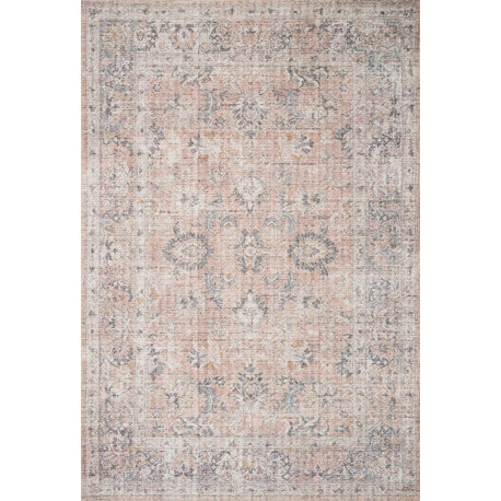 Skye Printed Area Rug by Loloi II, Blush/Gray, 3'6"x5'6"